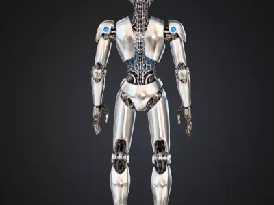 Robot character 3D model shop