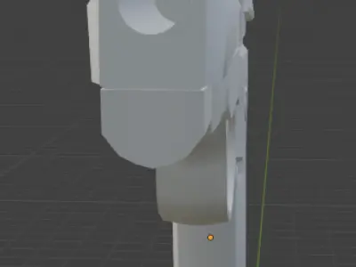 Pistol Beretta 92 Low-poly 3D model