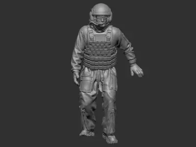 USA Modern Tankman 2 3D print model