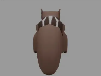Squirrel - Low Poly bat Low-poly 3D model