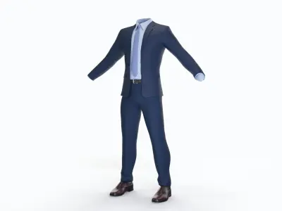 Business Clothing Male 3D model