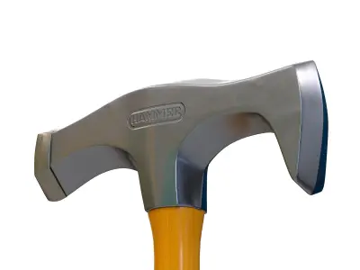 Hammer 02 Low-poly 3D model