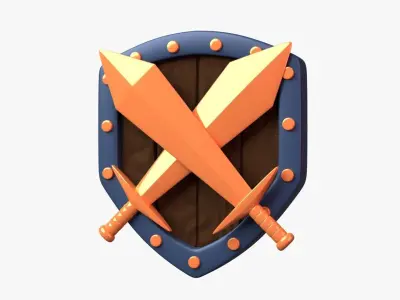 Bronze Tier 3D Illustration 3D model