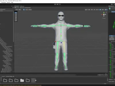 Casual Soldier 06 Low-poly 3D model