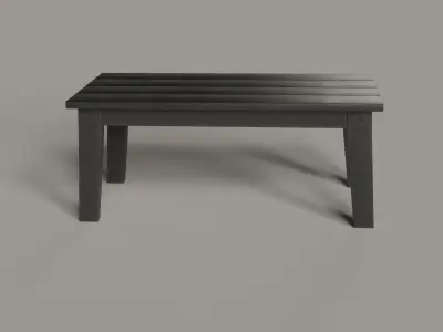 Lakeside Dining Coffee Table - 4 COLORS Low-poly 3D model