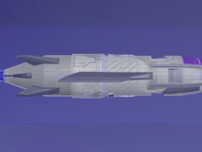 Inverted Electric Jet Sub - Vortex class explorer - Concept 3D model