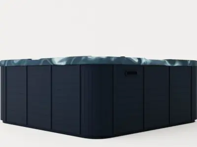 Jupiter Premium Dark Spabad 94 Jets 5 People Incl Lid Low-poly 3D model