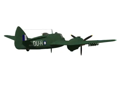 Bristol Beaufighter  MKXXI 3D model