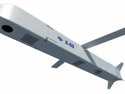 Kh-69 - X-69 stealth cruise missile 3D model