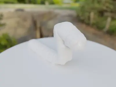 Young Fall Armyworm Low-poly 3D model