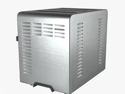 Air Fryer Toaster Oven Low-poly 3D model