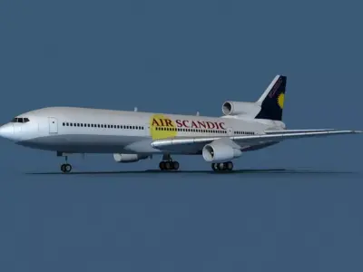 Lockheed L-1011-50 Air Scandic 3D model