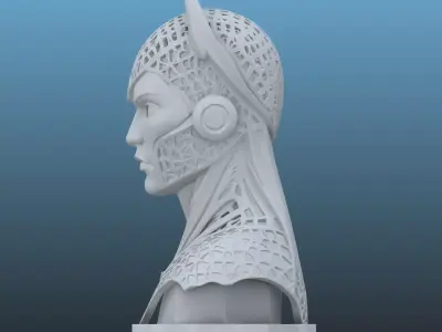Cyber-Valkyrie Bust PM-107 3D print model