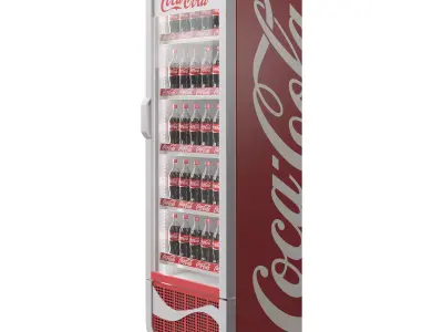 ICOOL 450 CocaCola Fridge 3D model