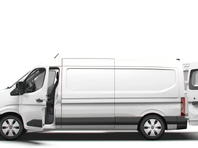 Nissan Interstar L3H2 Van HQ Interior 2024 3D model