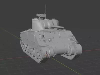 m4a4 Sherman Free 3D print model