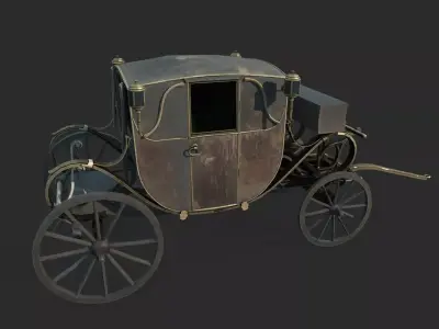 Late 19th century classical carriage carriages 3D model purchase