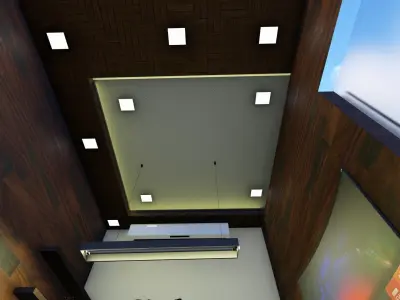 Small office Cabin Design Low-poly 3D model