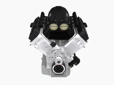 Proline 481x engine Low-poly 3D model