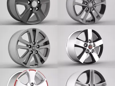 Kia Ceed Rims collection 3D model