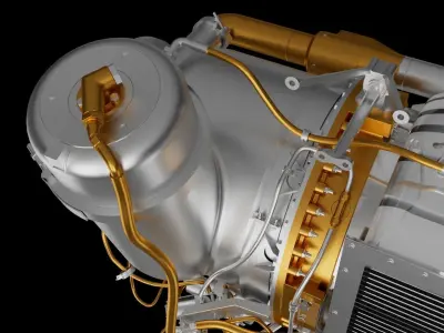 Gas Turbine Engine 3D print model