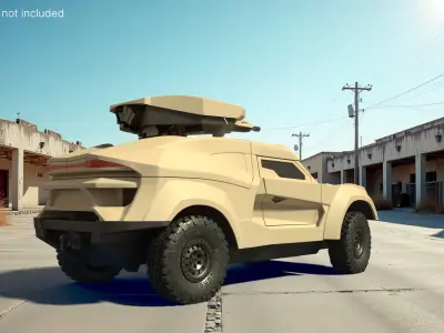 Cockerill I-X Armored Vehicle with Combat Turret 3D model