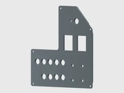 Cessna 172 G1000 Master Switch Panel 3D print model