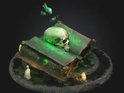 Codex of Eternal Shadows Free low-poly 3D model