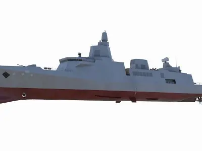 Taiwan  new generation of patrol ships 3D model