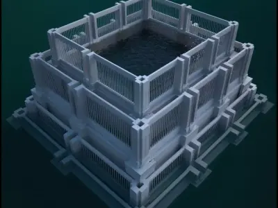 Historic Fountain 3D model