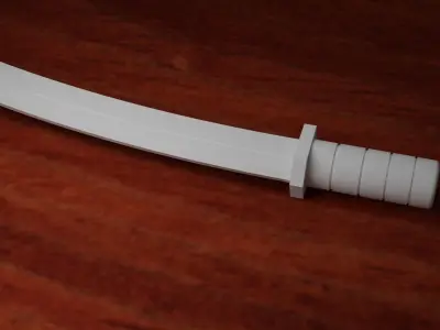 Machete knife Free low-poly 3D model