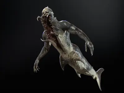 Mutant5 R1 Low-poly 3D model