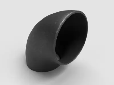 Elbow Pipe Short Radius 10 inches 3D model