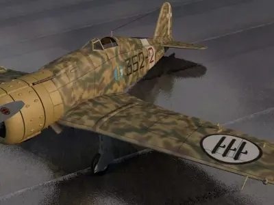 Fiat G-50 Freccia 3D model