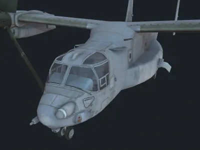MV-22 Osprey Low-poly 3D model