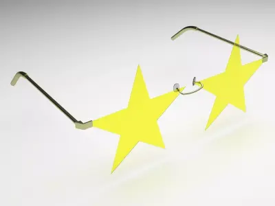 Star Sunglasses 3D model