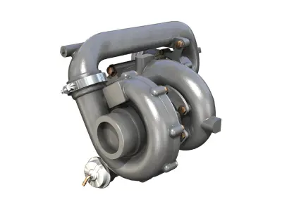 Turbocharger 3D model