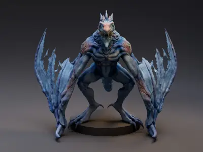 Winter Dragon 3D model