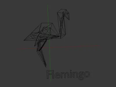 Flamingo Bird 3D model