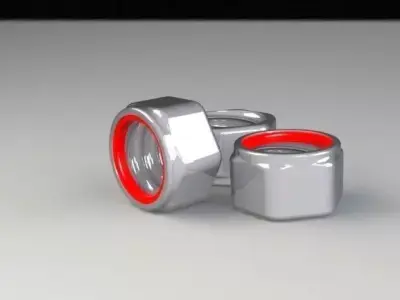 Lock nuts M12 3D model