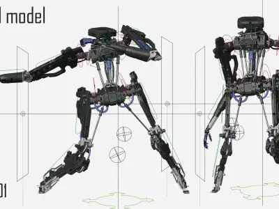 robot 01 3D model