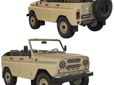 UAZ 3151 1985 3D model