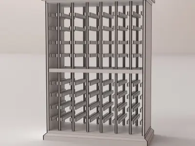 Wine Rack 3D model