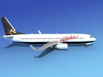 Boeing 737-800 Aloha Airlines 3D model