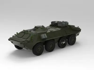 BTR-70 armored personnel carrier 3D model