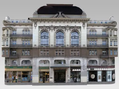 Rich Classical Building Low-poly 3D model