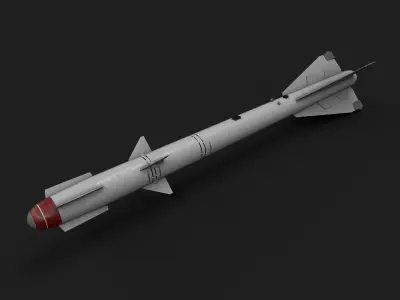 aa8 r60 air to air missile Low-poly 3D model
