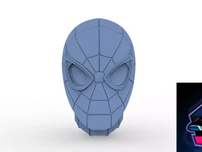 Iron Spiderman Infinity War Helmet ready to 3d print 3D model