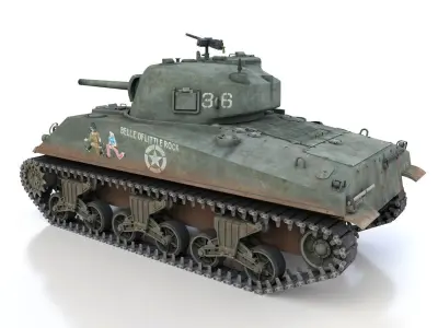 M4 Sherman - Belle of little Rock 3D model