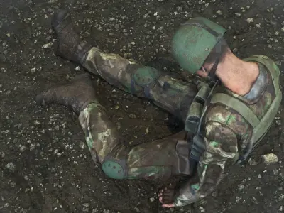 Fallen Soldier 2 Low-poly 3D model